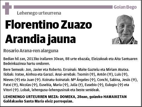 ZUAZO ARANDIA,FLORENTINO