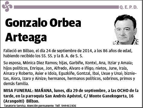 ORBEA ARTEAGA,GONZALO