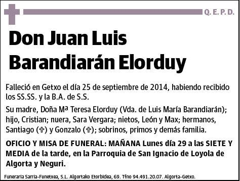 BARANDIARAN ELORDUY,JUAN LUIS