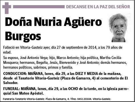 AGÜERO BURGOS,NURIA