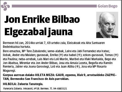 BILBAO ELGEZABAL,JON ENRIKE