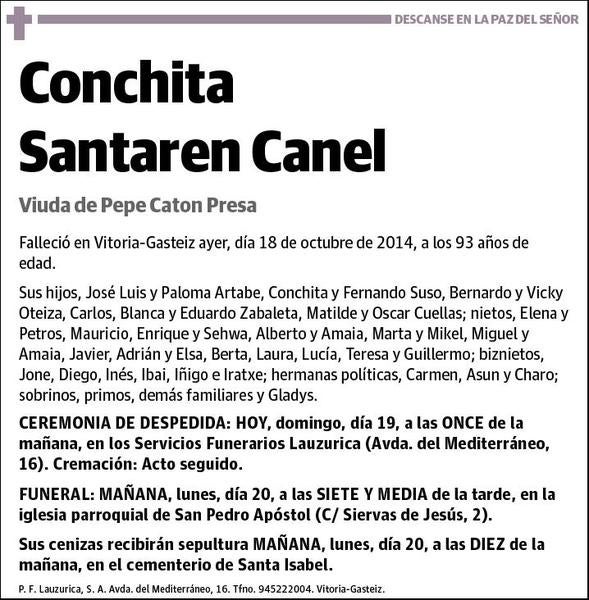 SANTAREN CANEL,CONCHITA