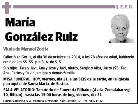 GONZALEZ RUIZ,MARIA