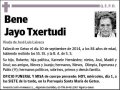 JAYO TXERTUDI,BENE