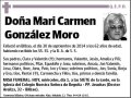 GONZALEZ MORO,MARI CARMEN