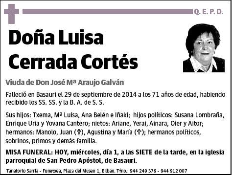 CERRADA CORTES,LUISA