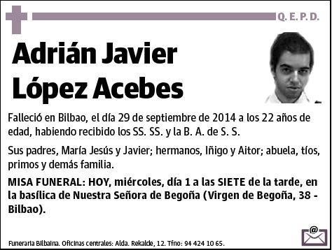 LOPEZ ACEBES,ADRIAN JAVIER