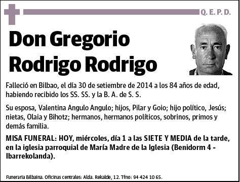 RODRIGO RODRIGO,GREGORIO