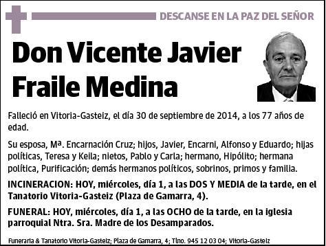 FRAILE MEDINA,VICENTE JAVIER