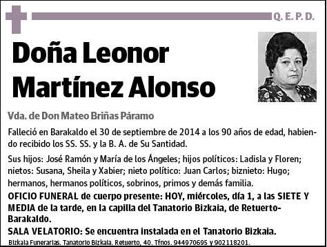 MARTINEZ ALONSO,LEONOR