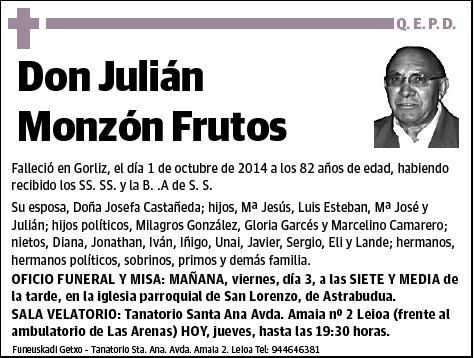 MONZON FRUTOS,JULIAN