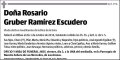GRUBER RAMIREZ ESCUDERO,ROSARIO