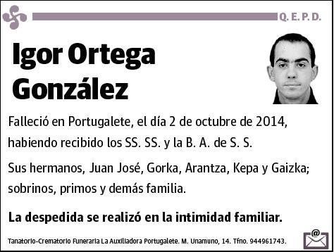 ORTEGA GONZALEZ,IGOR