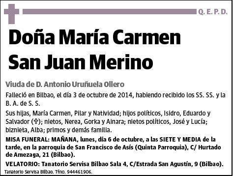 SAN JUAN MERINO,MARIA CARMEN