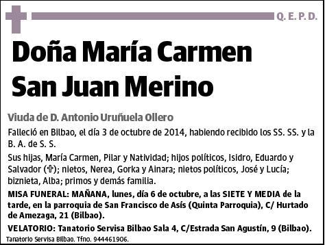 SAN JUAN MERINO,MARIA CARMEN