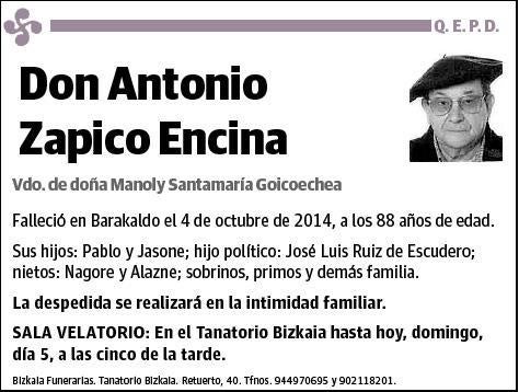 ZAPICO ENCINA,ANTONIO