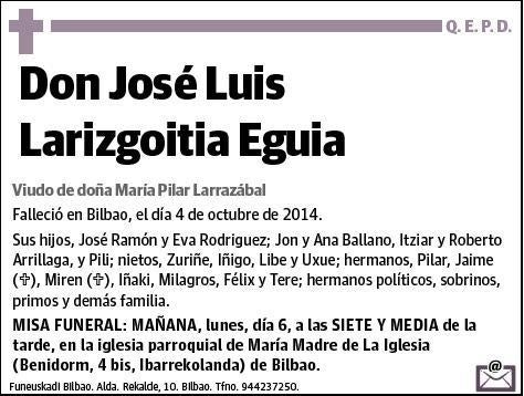 LARIZGOITIA EGUIA,JOSE LUIS