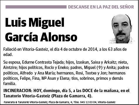 GARCIA ALONSO,LUIS MIGUEL