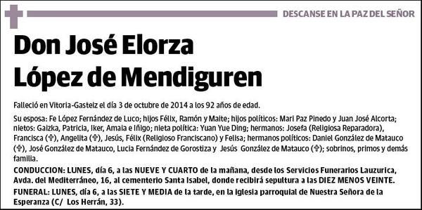 ELORZA LOPEZ DE MENDIGUREN,JOSE