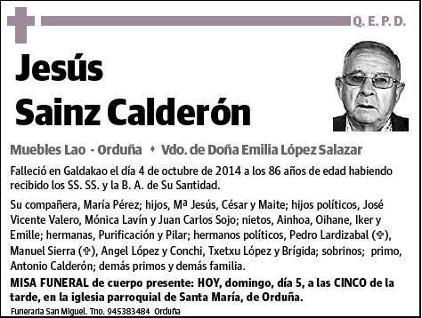 SAINZ CALDERON,JESUS