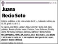 RECIO SOTO,JUANA