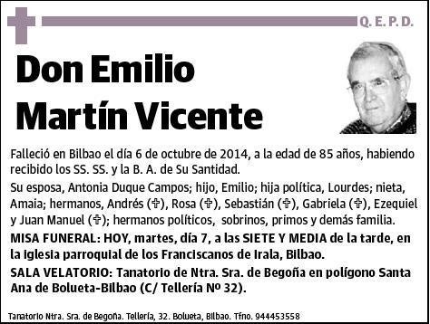 MARTIN VICENTE,EMILIO