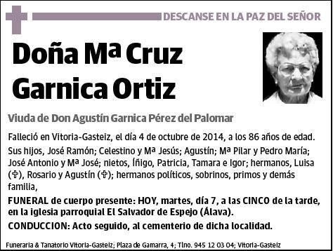 GARNICA ORTIZ,Mª CRUZ