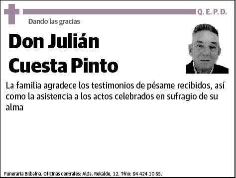 CUESTA PINTO,JULIAN