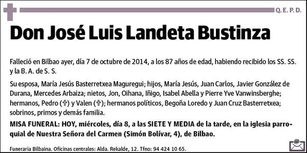 LANDETA BUSTINZA,JOSE LUIS