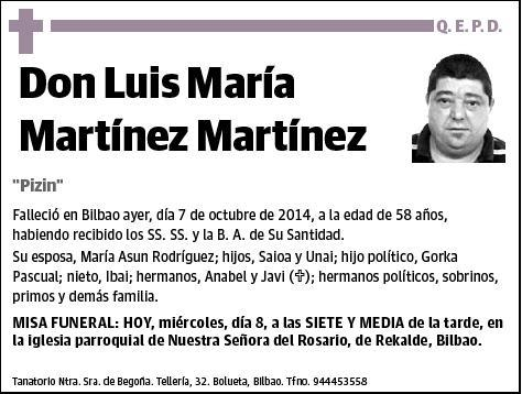 MARTINEZ MARTINEZ,LUIS MARIA