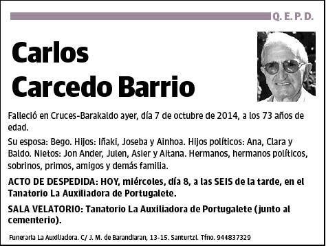 CARCEDO BARRIO,CARLOS