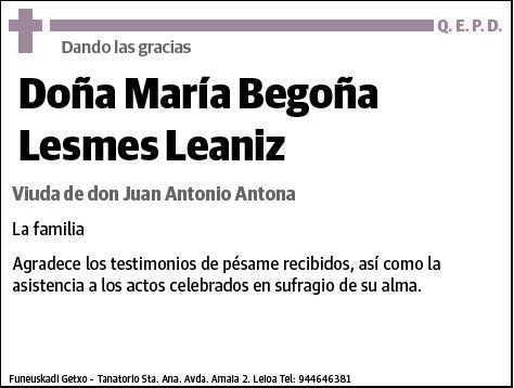 LEMES LEANIZ,MARIA BEGOÑA