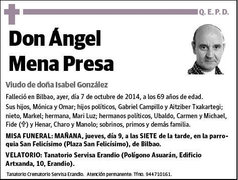 MENA PRESA,ANGEL