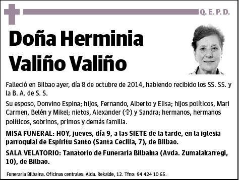 VALIÑO VALIÑO,HERMINIA