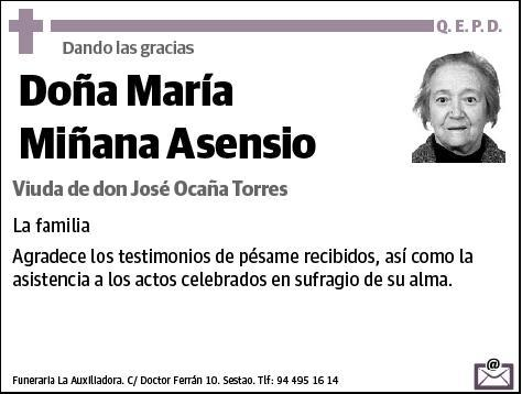 MIÑANA ASENSIO,MARIA