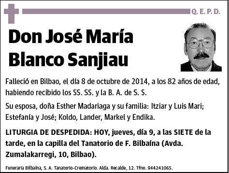 BLANCO SANJIAU,JOSE MARIA