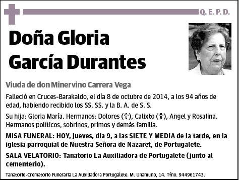 GARCIA DURANTES,GLORIA