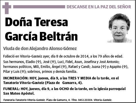 GARCIA BELTRAN,TERESA