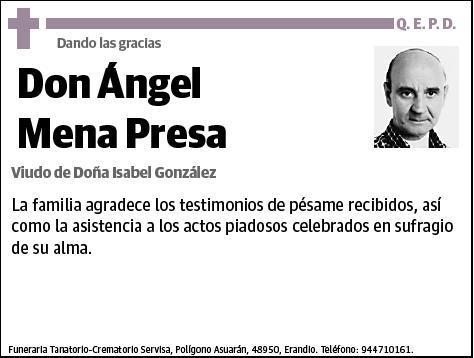 MENA PRESA,ÁNGEL