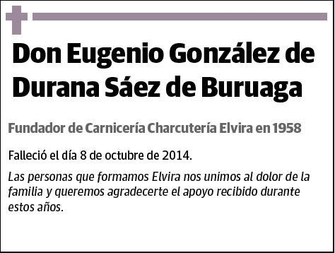 GONZÁLEZ DEDURANA SÁEZ DE BURUAGA