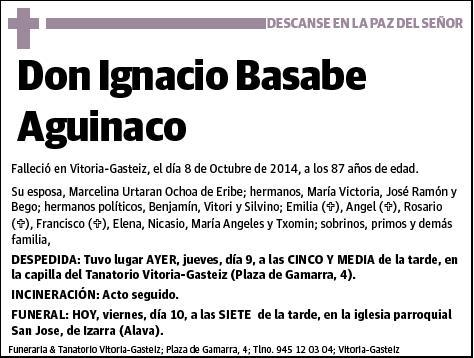 BASABE AGUINACO,IGNACIO