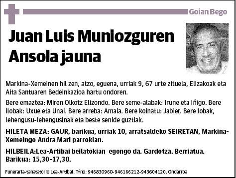 MUNIOZGUREN ANSOLA,JUAN LUIS