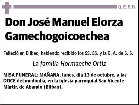 ELORZA GAMEXHOGOICOECHE,JOSE MANUEL