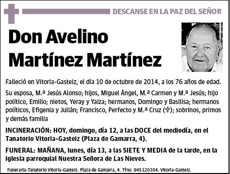 MARTINEZ MARTINEZ,AVELINO