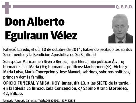 EGUIRAUN VELEZ,ALBERTO