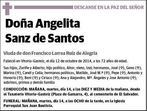 SANZ DE SANTOS,ANGELITA