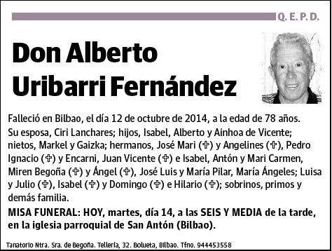 URIBARRI FERNÁNDEZ,ALBERTO