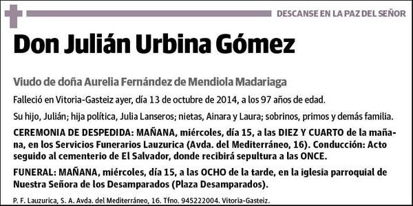 URBINA GOMEZ,JULIAN