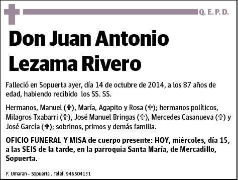 LEZAMA RIVERO,JUAN ANTONIO