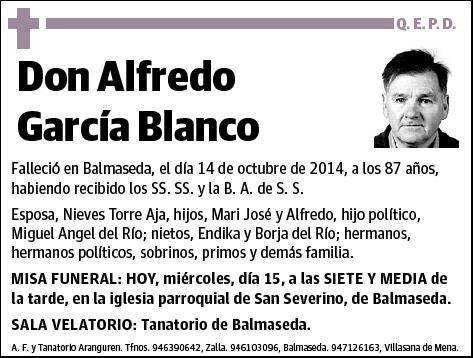 GARCIA BLANCO,ALFREDO